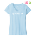 STRAYER District ® Women’s Re-Tee ® V-Neck - Crystal Blue