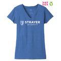 STRAYER District ® Women’s Re-Tee ® V-Neck - Blue Heather