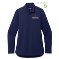 STRAYER Port Authority® Ladies C-FREE® Double Knit 1/4-Zip - True Navy