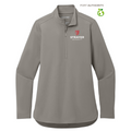 STRAYER Port Authority® Ladies C-FREE® Double Knit 1/4-Zip - Smoke Grey