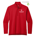 STRAYER Port Authority® C-FREE® Double Knit 1/4-Zip - Rich Red
