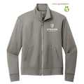 STRAYER Port Authority® Ladies C-FREE® Double Knit Full-Zip - Smoke Grey