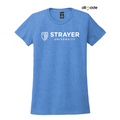 STRAYER Allmade® Women’s Tri-Blend Tee - Azure Blue