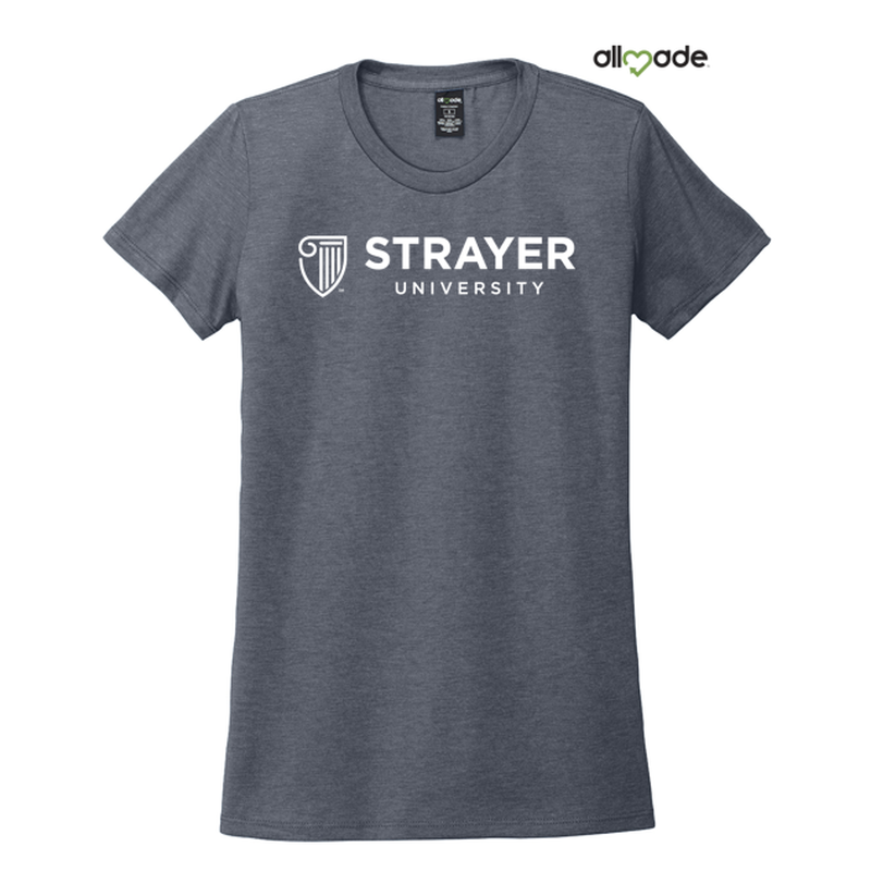 STRAYER Allmade® Women’s Tri-Blend Tee - Rebel Blue