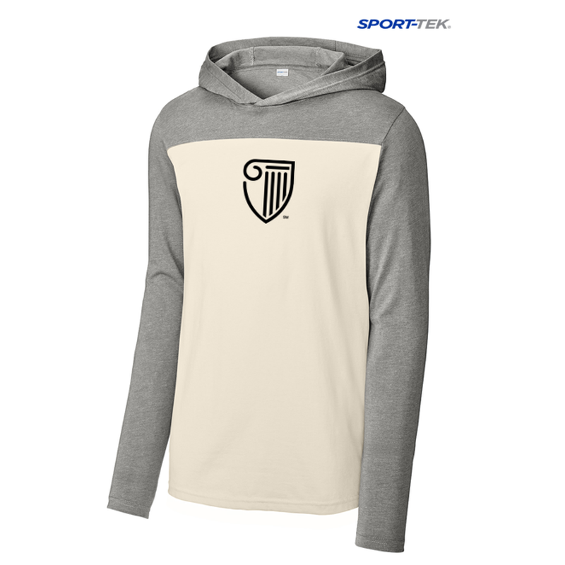 STRAYER Sport-Tek® Halftime Long Sleeve Hoodie - Vintage Heather/ Ecru