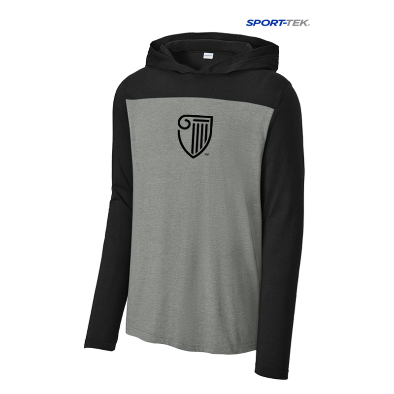 STRAYER Sport-Tek® Halftime Long Sleeve Hoodie - Black/ Vintage Heather