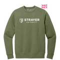 STRAYER District Wash™ Fleece Crew - Olive Drab Green