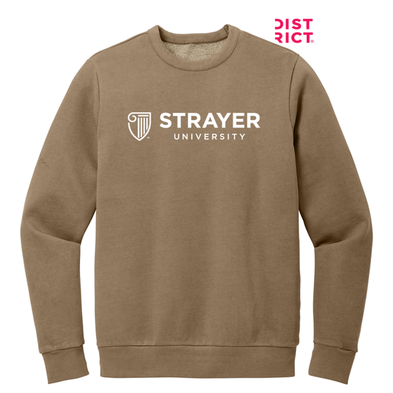 STRAYER District Wash™ Fleece Crew - Mushroom