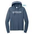 STRAYER Port & Company® Beach Wash® Garment-Dyed Pullover Hooded Tee - Denim Blue
