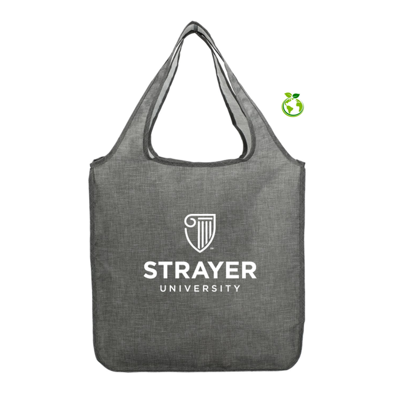 STRAYER Ash Recycled PET Large Shopper Tote - Graphite