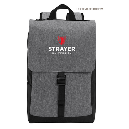 NEW STRAYER Port Authority ® Access Rucksack-Heather Grey/ Black