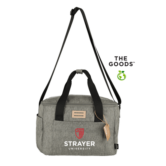NEW STRAYER The Goods Recycled 12 Can Cooler Bag - GREY