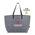 STRAYER The Goods Recycled Felt Shoulder Tote- GREY