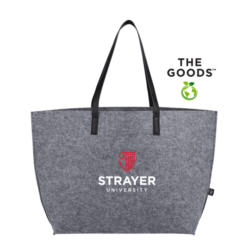 STRAYER The Goods Recycled Felt Shoulder Tote- GREY