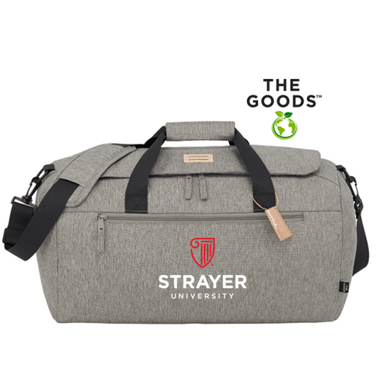 NEW STRAYER The Goods Recycled Roll Duffle Bag - GREY