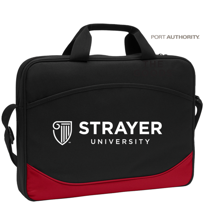 NEW STRAYER Port Authority® Value Computer Case BLACK/RED