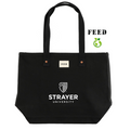 STRAYER  FEED Organic Cotton Weekend Tote - BLACK