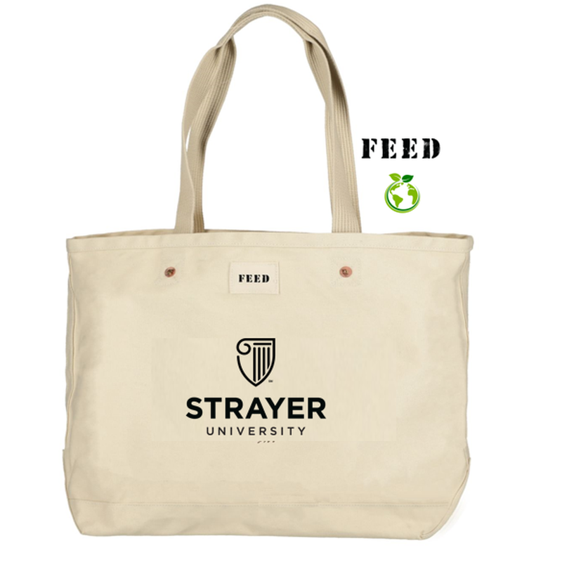 NEW STRAYER  FEED Organic Cotton Weekend Tote - NATURAL