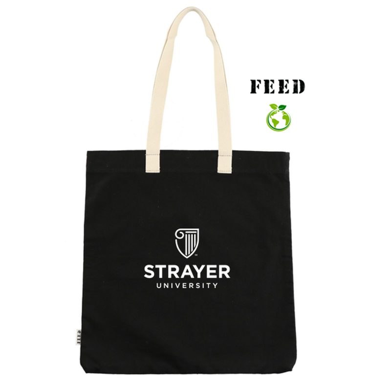 NEW STRAYER FEED Organic Cotton Convention Tote - BLACK