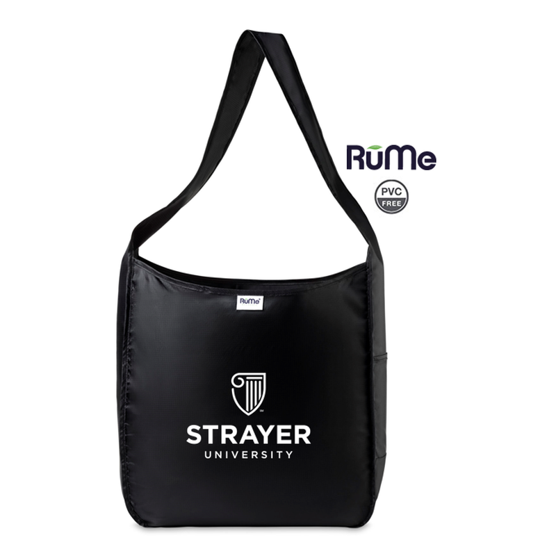 STRAYER RuMe® Recycled Crossbody Tote - BLACK