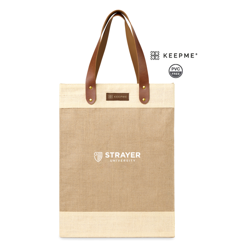 STRAYER KEEPME® Jute Tall Tote - NATURAL