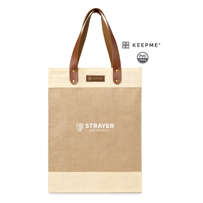 NEW STRAYER KEEPME® Jute Tall Tote - NATURAL