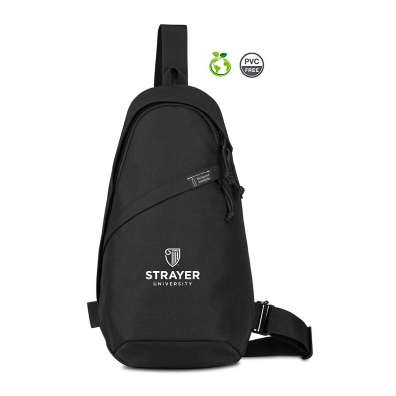 STRAYER Renew rPET Sling Bag - BLACK