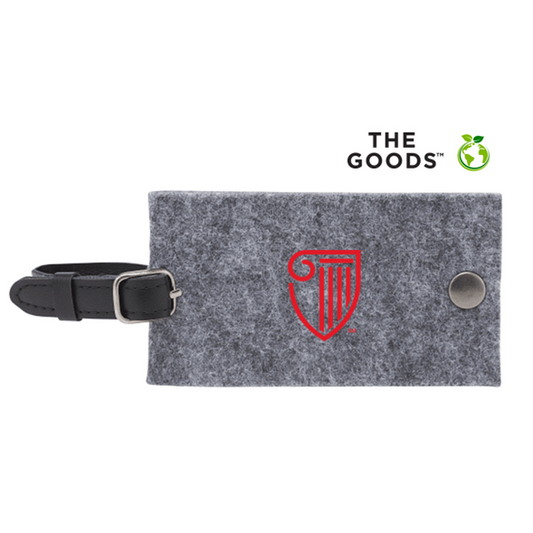 NEW Strayer The Goods Recycled Felt Luggage Tag - GREY