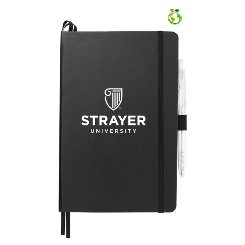 NEW STRAYER 5.5" x 8.5" FSC® Mix Bound JournalBook Set BLACK