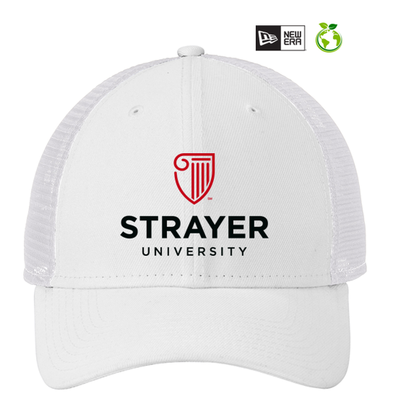 NEW STRAYER New Era® Recycled Snapback Cap - WHITE