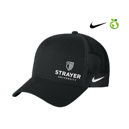 NEW STRAYER Nike Snapback Mesh Trucker Cap - BLACK
