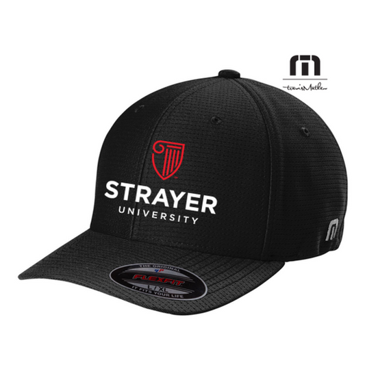 NEW STRAYER Travis Mathew Rad Flexback Cap - Black - SMALL/MEDIUM