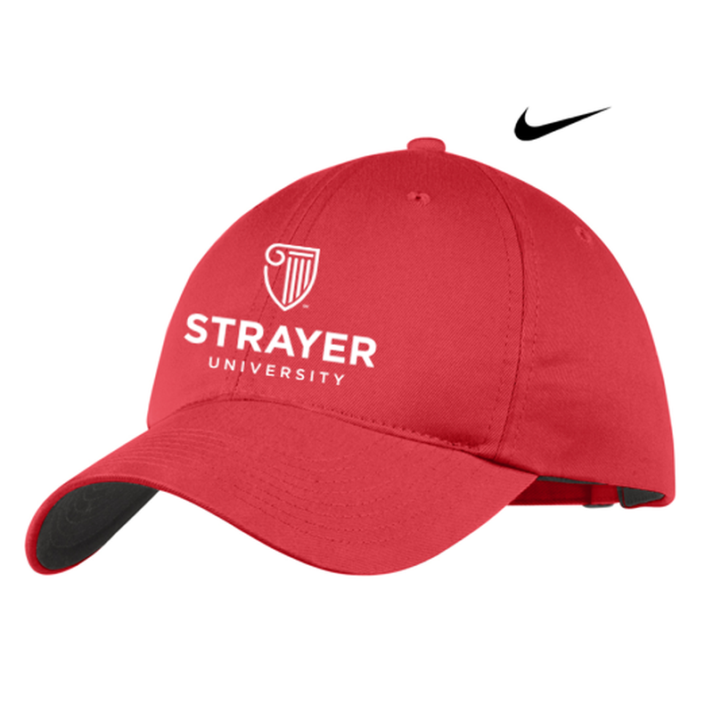 NEW STRAYER Nike Golf - Unstructured Twill Cap - Gym Red