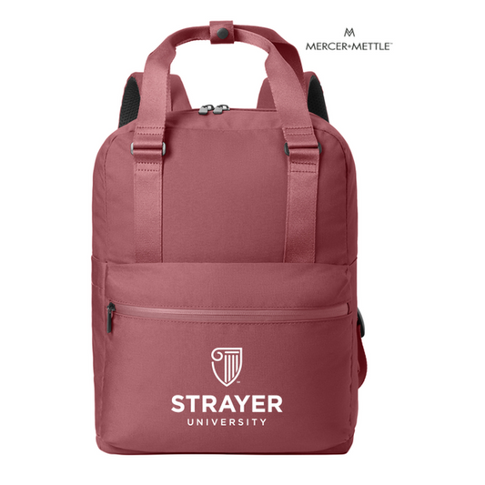 NEW STRAYER Mercer+Mettle™ Claremont Handled Backpack - Rosewood