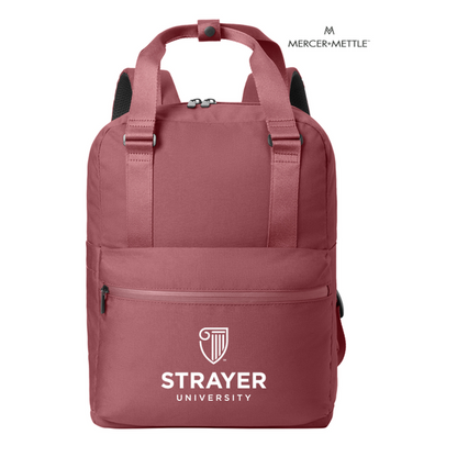 NEW STRAYER Mercer+Mettle™ Claremont Handled Backpack - Rosewood