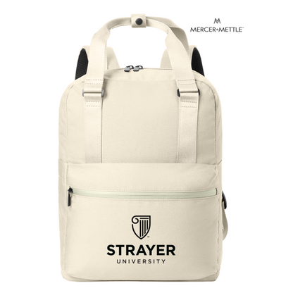 NEW STRAYER Mercer+Mettle™ Claremont Handled Backpack - Warm Quartz