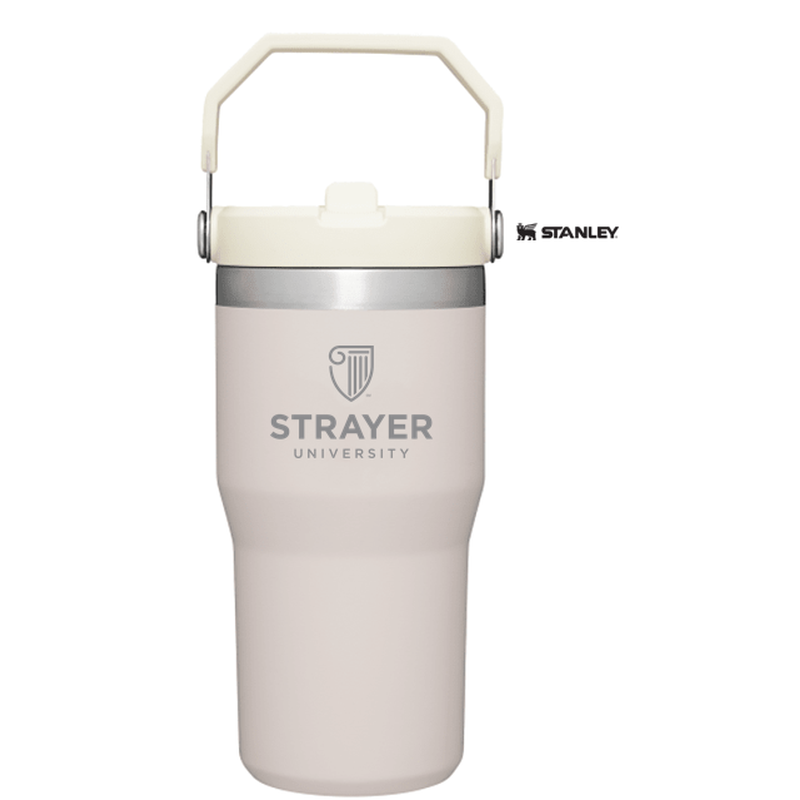 NEW STRAYER Stanley IceFlow™ Flip Straw Tumbler 20 oz - ROSE QUARTZ