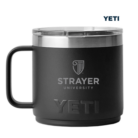 NEW STRAYER YETI RAMBLER 14 OZ MUG WITH MAGSLIDER LID - Black