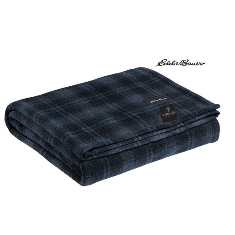 STRAYER Eddie Bauer® Woodland Blanket - River Blue Navy/Bone
