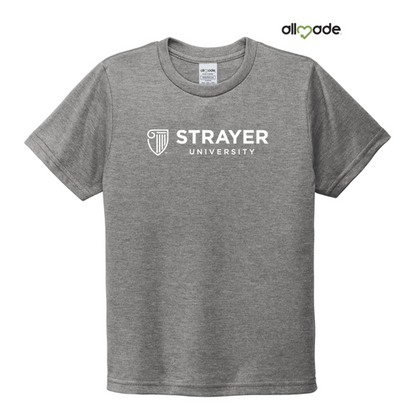 NEW STRAYER Allmade® Youth Tri-Blend Tee -  Aluminum Grey