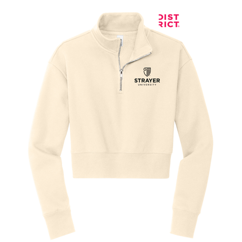 STRAYER District® Women’s V.I.T.™ Fleece 1/2-Zip - Gardenia