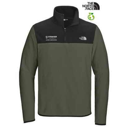 NEW STRAYER ALUMNI - The North Face® Glacier 1/4-Zip Fleece - New Taupe Green/TNF Black