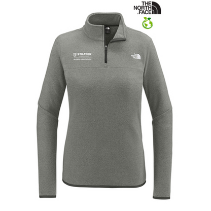 NEW STRAYER ALUMNI - The North Face® Ladies Glacier 1/4-Zip Fleece - TNF Medium Grey Heather