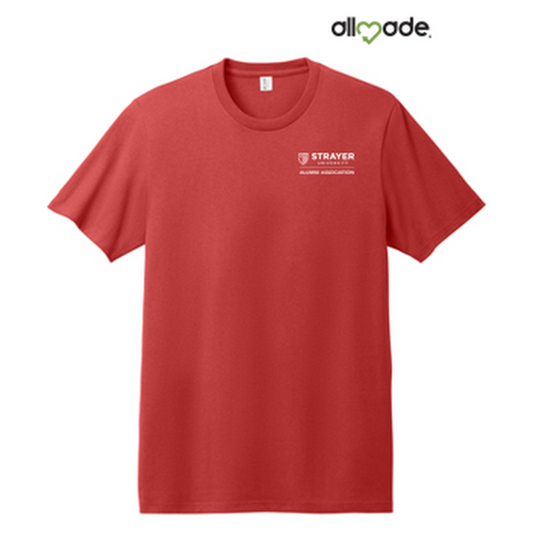 NEW STRAYER ALUMNI - Allmade® Unisex Heavyweight Recycled Cotton Tee - Beet Red