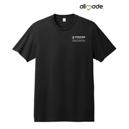 NEW STRAYER ALUMNI - Allmade® Unisex Heavyweight Recycled Cotton Tee - Deep Black