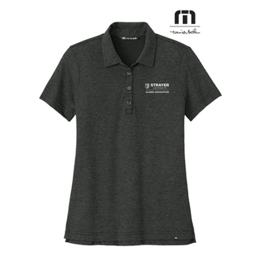 NEW STRAYER ALUMNI - TravisMathew Ladies Sunnyvale Polo - Black Heather