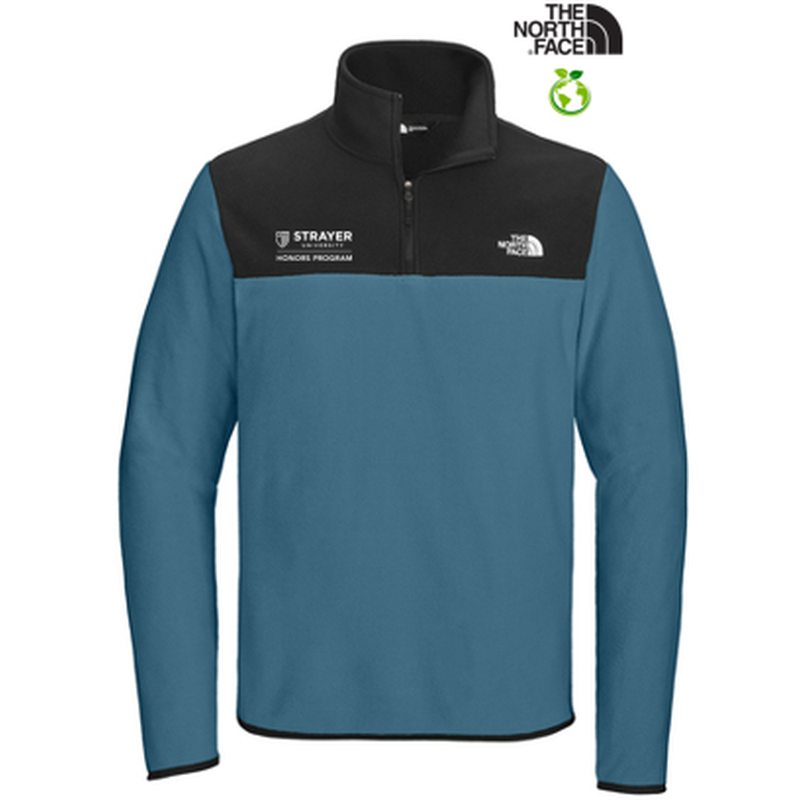 STRAYER HONORS - The North Face® Glacier 1/4-Zip Fleece - Shady Blue/TNF Black