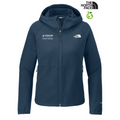 STRAYER HONORS - The North Face® Ladies Barr Lake Hooded Soft Shell Jacket - Shady Blue Dark Heather