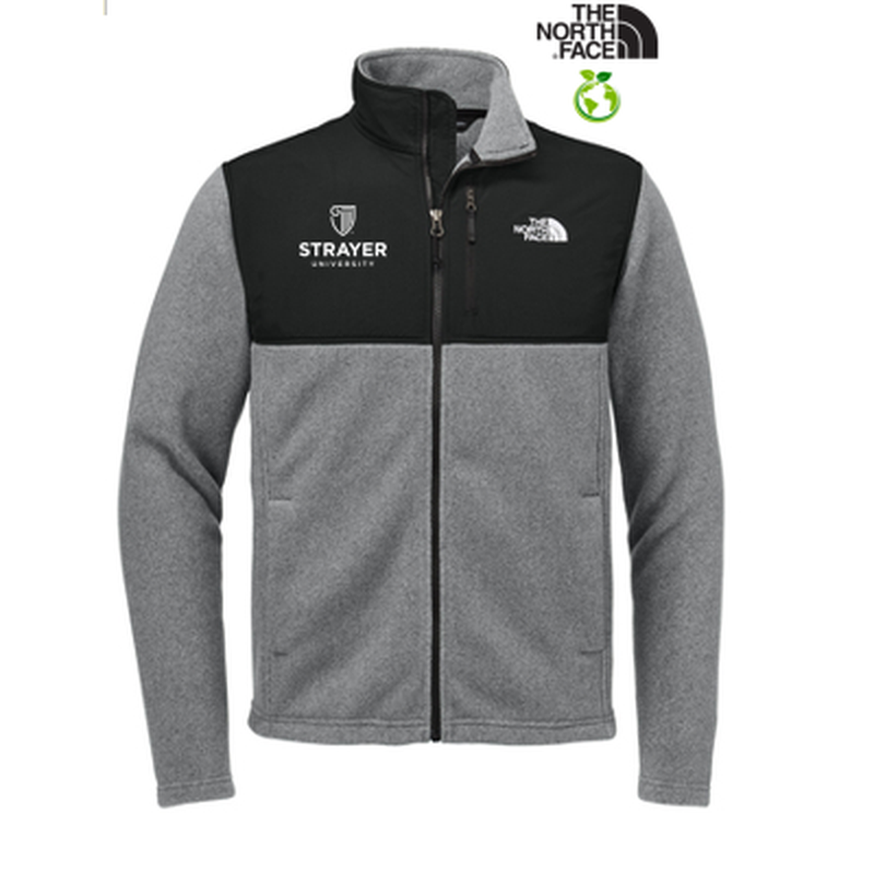 STRAYER - The North Face® Highest Peak Full-Zip Fleece Jacke - TNF Medium Grey Heather/TNF Black