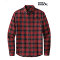 STRAYER - Eddie Bauer® Long Sleeve Favorite Flannel Plaid Shirt - Red Highland Plaid